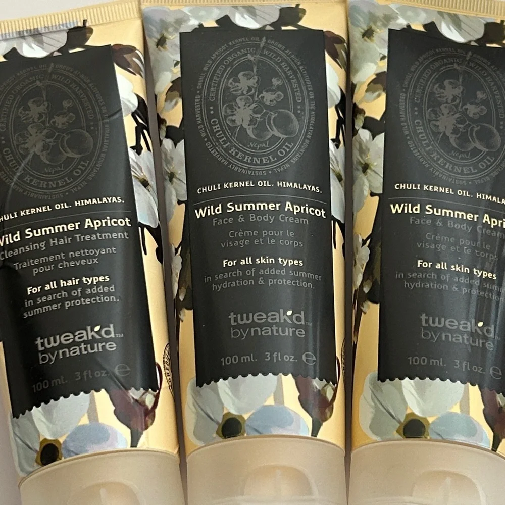 Tweakd Wild Summer Apricot Face & Body Cream TRIO | 3 fl.oz. each | SEALED